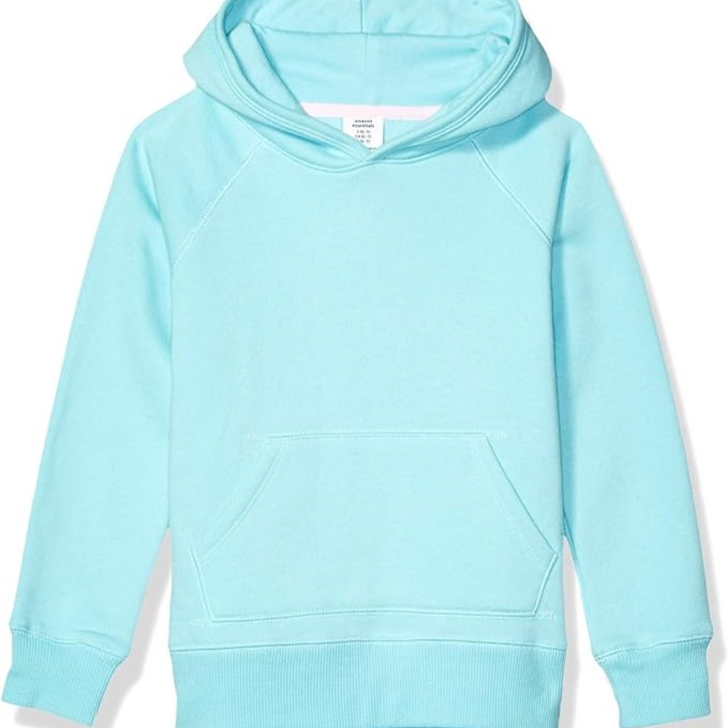 Amazon Essentials Toddlers Pullover Hoodie Sweatshirt Aqua Blue Size 2t